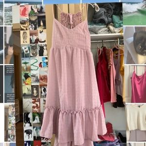 Shein backless sundress with sewn in bra pads